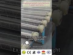 Ex Đèn huỳnh quang LED chống cháy Ex d ATEX IECEx xếp hạng IP66 cho khu vực nguy hiểm 53W 101lm/w