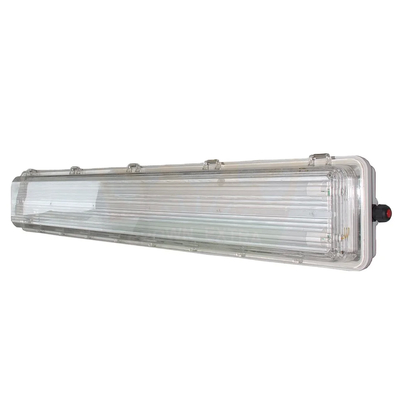 100lm/w hiệu suất 2 * 36w ống kép chống nổ đèn LED tuyến tính cho khu vực công nghiệp