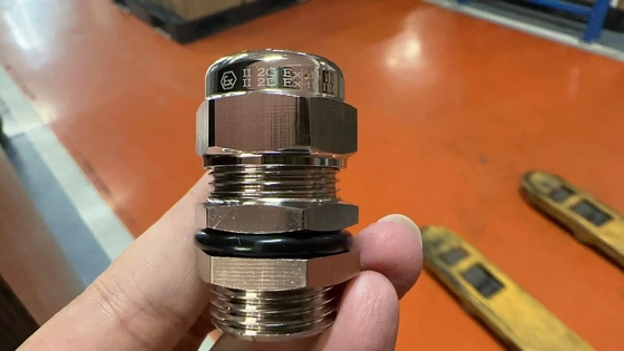 IP68 Bọc bạc Metric ISO Brass Cable Gland cho đường kính cáp 6-12mm