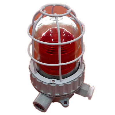 Đèn chỉ báo chống nổ điện áp đầu vào 24VDC với bóng đèn bên trong màu đỏ, vàng, xanh dương và nhiều màu khác