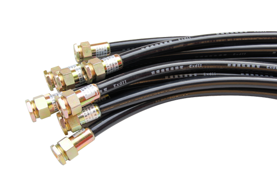 IP65 Chứng nhận chống ăn mòn ốp cao su dây chuyền điện lắp đặt ống phun phun linh hoạt cho vị trí nguy hiểm