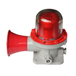 Các báo động âm thanh và hình ảnh chống nổ bằng vỏ hợp kim nhôm có nguồn LED phù hợp cho Khu vực1,2 &amp; 21,22