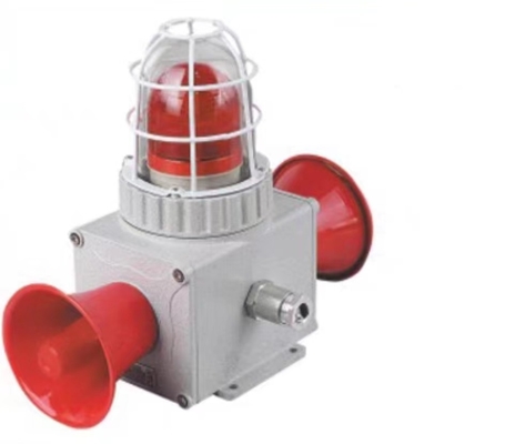 Các báo động âm thanh và hình ảnh chống nổ bằng vỏ hợp kim nhôm có nguồn LED phù hợp cho Khu vực1,2 &amp; 21,22