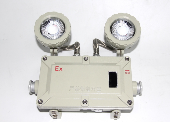 Hợp kim nhôm 90 phút Thời gian khẩn cấp 2 * 3w chống nổ Đèn khẩn cấp cho Khu vực 1, 2 &amp; Khu vực 21, 22