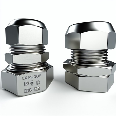 Single Wire Armor Flameproof Cable Gland với 6-12mm Clamping Range
