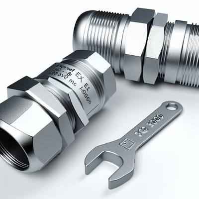 10-14mm Ex Proof Cable Gland với áo giáp dây đơn và bề mặt mịn CE ROHS ISO9001 được chứng nhận