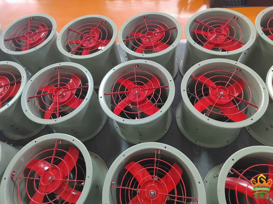 2000m3/h 1450r/m Ventilator trục chống nổ với đường kính 250mm cho môi trường có nguy cơ nổ