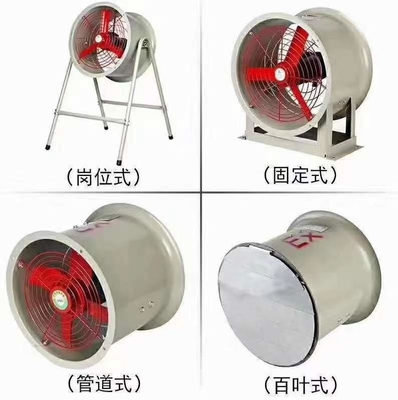 BAF IP54 Ventilator ống xả chống nổ 2000-9500m3/h Với sắt hợp kim nhôm
