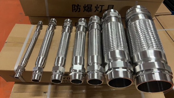 Khẩu thả chống nổ Độ dài tùy chỉnh 30cm 300mm Vải cao su và thép không gỉ Chứng nhận ATEX