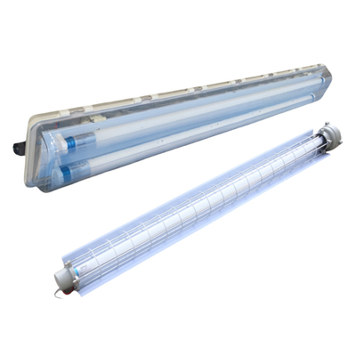 Ex Proof Fireproof Đèn chiếu sáng tuyến tính huỳnh quang - IP66 - Chống ăn mòn 54watt trần lưng dây chuyền