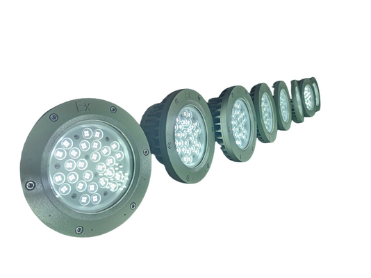 Div 1 ATEX được phê duyệt Exproof Flameproof LED Bay Light với WF2 Degree 150Watt 180lm/w