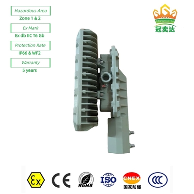 ATEX đánh giá ExProof đèn đường LED WF2 IP66 CREE hạt cho Khu vực 1 Oilfield/Marine 180lm/w 295≤V