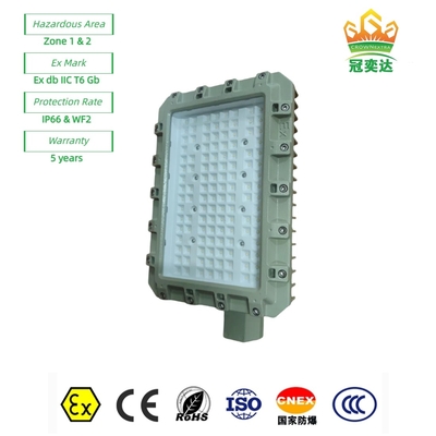 ATEX đánh giá ExProof đèn đường LED WF2 IP66 CREE hạt cho Khu vực 1 Oilfield/Marine 180lm/w 295≤V