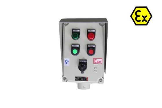ATEX An toàn Trạm điều khiển chống cháy Hộp điều khiển điện chống cháy 220/380Vac G1/2&quot;,G3/4&quot;,G1,G1.1/4&quot;,G1.1/2&quot;,G2