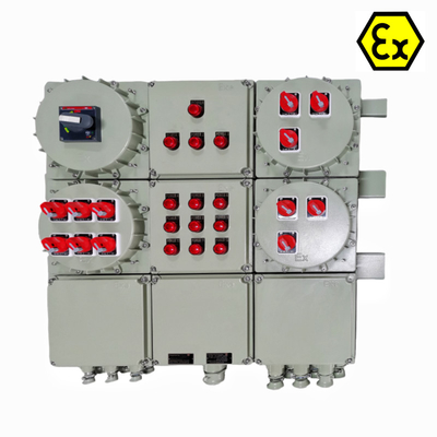 Exd e Trạm điều khiển chống nổ ATEX IP66 Hạt nhôm cấp thủy sản Được xây dựng tùy chỉnh cho khu vực nguy hiểm 225A