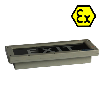 Biểu hiệu ra ngoài LED chống nổ được phê duyệt bởi ATEX IP66 Khu vực nguy hiểm Khu vực 2 và Khu vực 1