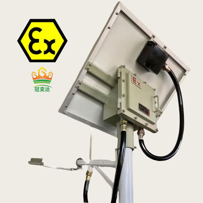 Đèn đường phố năng lượng mặt trời 100w Bầu nổ chống bụi và chống thấm nước Đèn đường phố dẫn năng lượng mặt trời