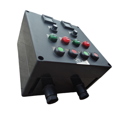 Sân điều khiển chống nổ 220V ATEX được phê duyệt GRP chống ăn mòn IP66 WF2 Cây dựng dọc treo cho môi trường nguy hiểm Khu vực1 Khu vực2