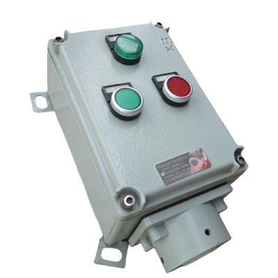 220V 380V Băng kiểm soát chống nổ Trạm điều khiển nhôm lớp biển IP66 chống ăn mòn Với cáp nhập tùy chỉnh An toàn bền cho ZONE1 ZONE2 ZONE21 ZONE22