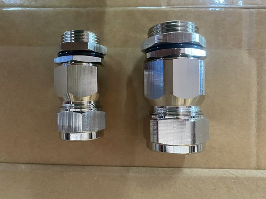 ATEX Ex Proof Cable Gland -20.C đến 80.C Shell bạc mịn được chứng nhận bởi IECEx
