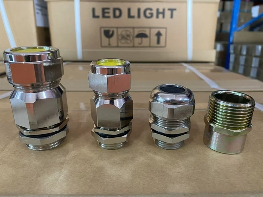 Đồng Ex Proof Cable Gland cho cáp 6-12mm với ATEX IECEx INMETRO