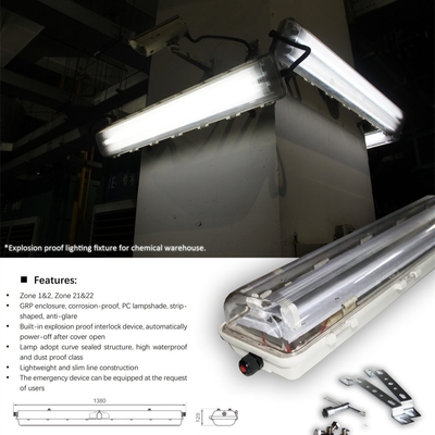 Đèn huỳnh quang chống cháy nổ IP66 với ATEX/IECEx | Gắn trần, tường & thả cho các địa điểm nguy hiểm