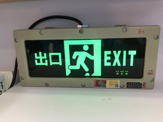 ATEX thép không gỉ chống nổ đèn biển EXIT với 90min dự phòng thủy lực và nguồn điện ngoài khơi