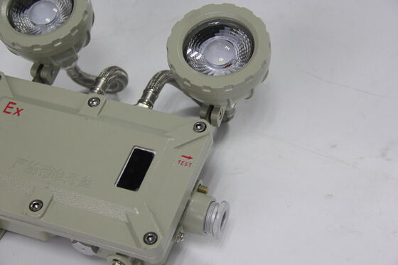 Aluminium Alloy IP66 LED Explosion Proof High Strength Double Head Emergency Lighting with Evacuation Light