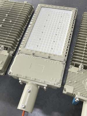 Bóng đèn LED chiếu sáng đường phố chống cháy nổ ATEX/IECEx IP66 Chống nước 50-200 watt, góc chiếu 120 độ, Dùng cho khu vực nguy hiểm Zone 1 2/Zone 21 22