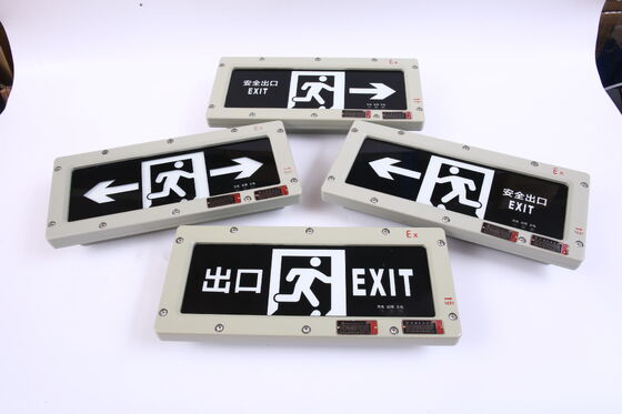 Ánh sáng cảnh báo hiệu thoát hiểm khẩn cấp Atex chất lượng cao Khả năng tùy chỉnh các mẫu đèn hiệu thoát hiểm chống nổ cho Zon1 Zone2