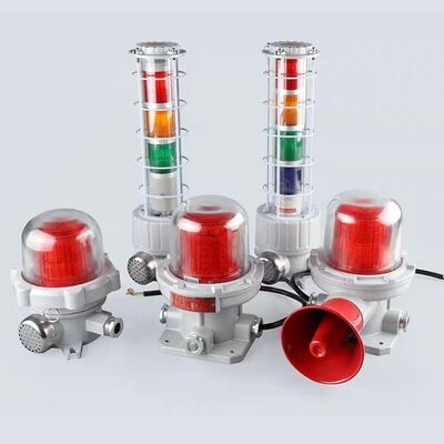 Tần số nhấp nháy 150 lần/phút Đèn báo cảnh báo khu vực nguy hiểm Lắp trần Tín hiệu cảnh báo an toàn cho môi trường công nghiệp
